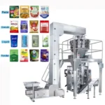 Automatic Vertical Sachet Filling Sealing Packing Packaging Machine Machinery for Snack, Grain, Rice, Nuts, Coffee with Small Business