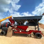 25/50/75m3/H Small Mobile Drum Concrete Batching Plant
