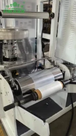Automatic Single Screw Mini PE Nylon Blown Extruder Making Extruding Small Plastic Garbage Bag Film Blowing Extrusion Machine T -Shirt Bag Film Extrude Machine - Image 2