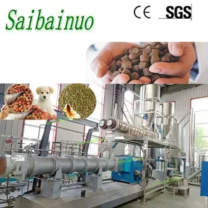 imgi_53_Au Industrial Automatic Sinking Floating Fish Feed Wet Dry Animal Pet Dog Cat Food Manufacturing Processing Extruder Production Line Making Machine - Image 1